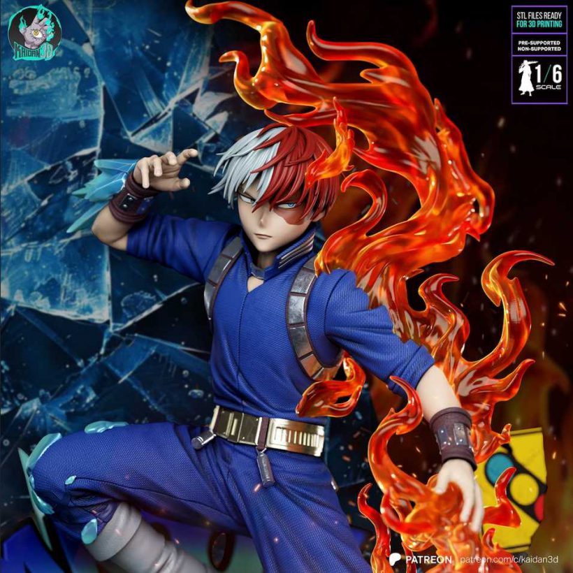 Shoto Todoroki STL - My Hero Academia