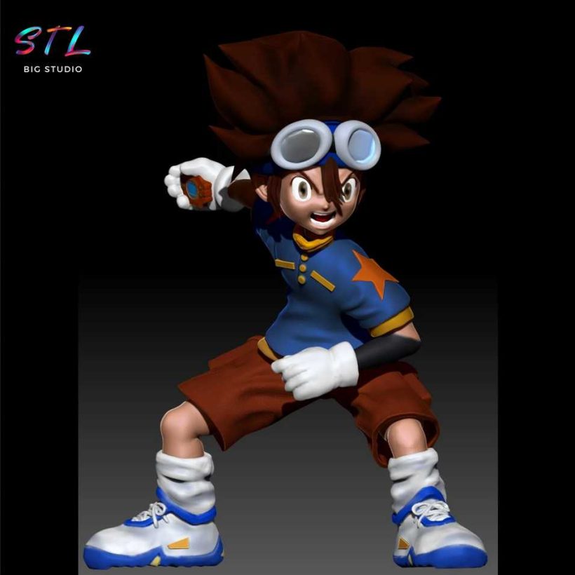 Tai & WarGreymon STL - Digimon Adventure - 3D Diorama for Printing