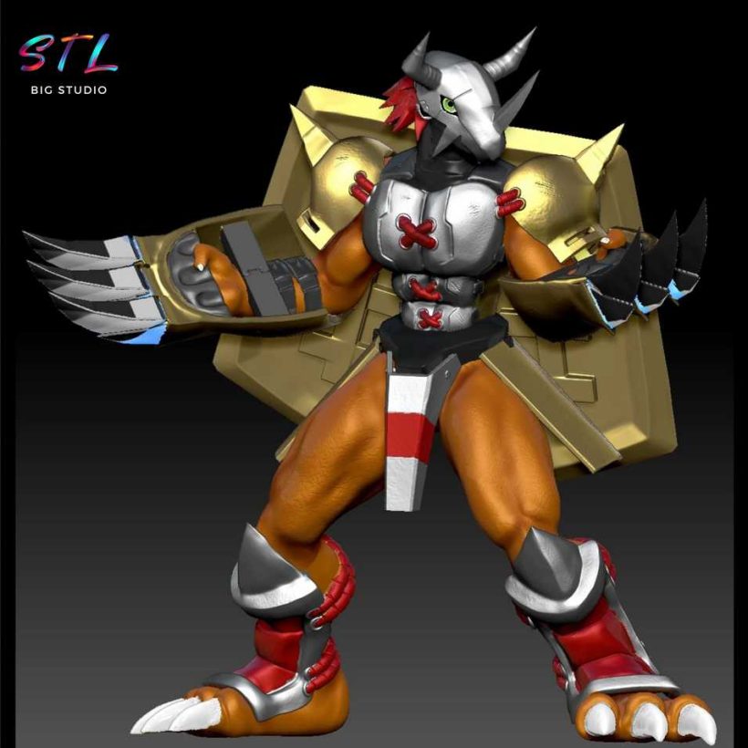 Tai & WarGreymon STL - Digimon Adventure - 3D Diorama for Printing