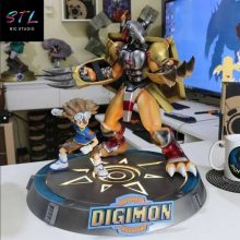 Tai & WarGreymon STL - Digimon Adventure - 3D Diorama for Printing