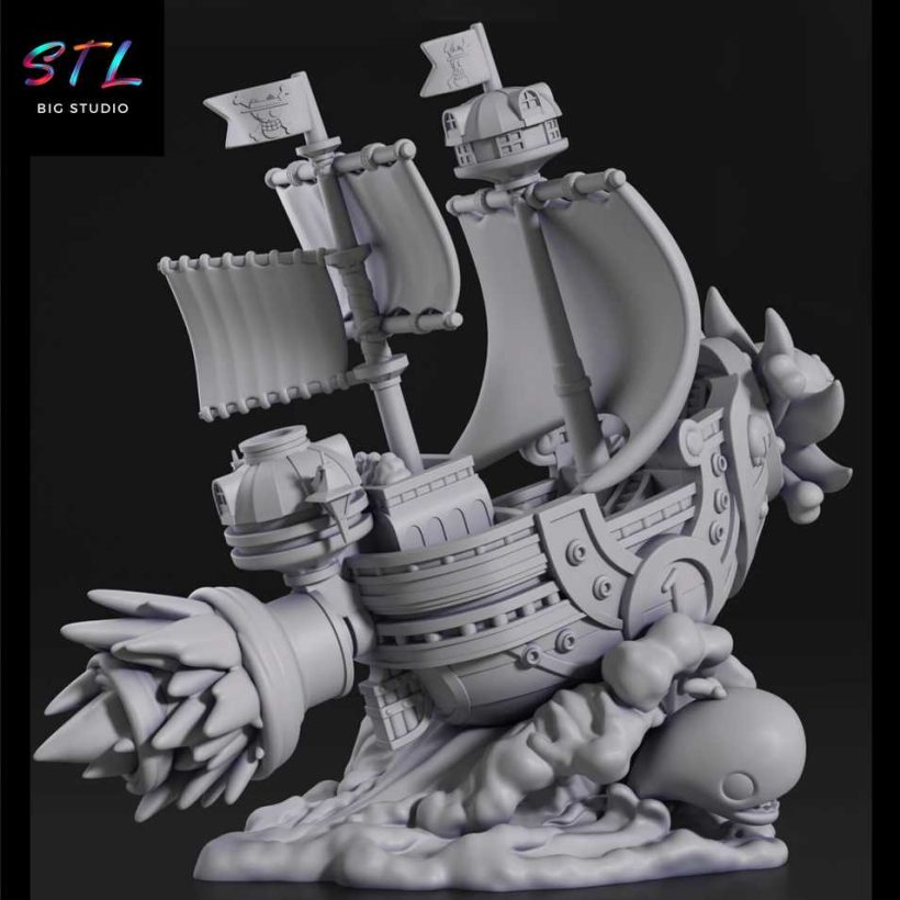 Thousand Sunny STL - One Piece - 3D Ship to Print