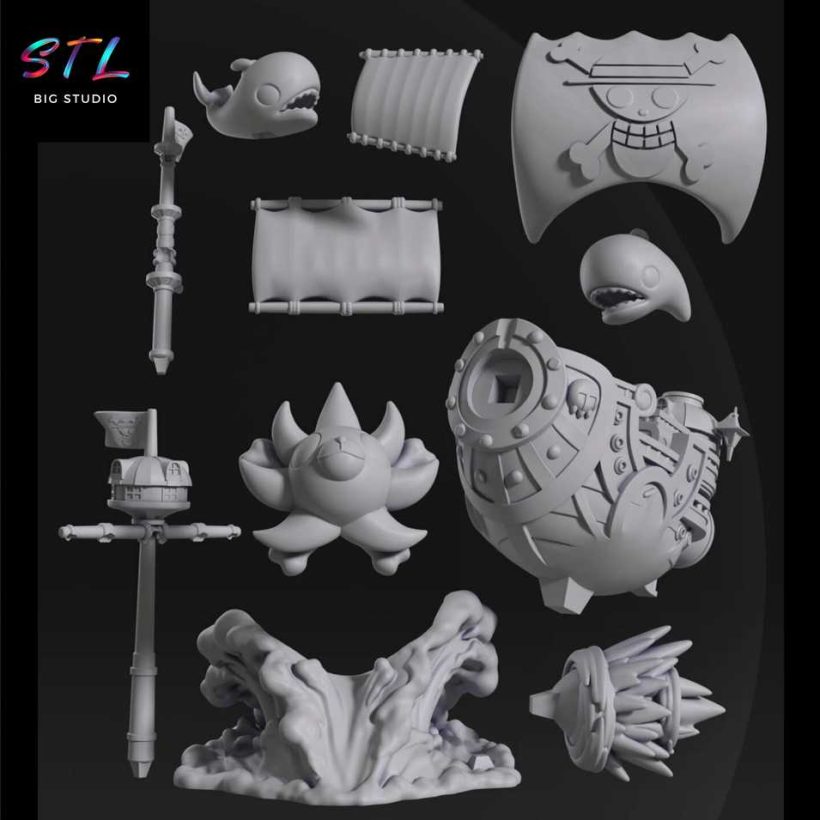 Thousand Sunny STL - One Piece - 3D Ship to Print