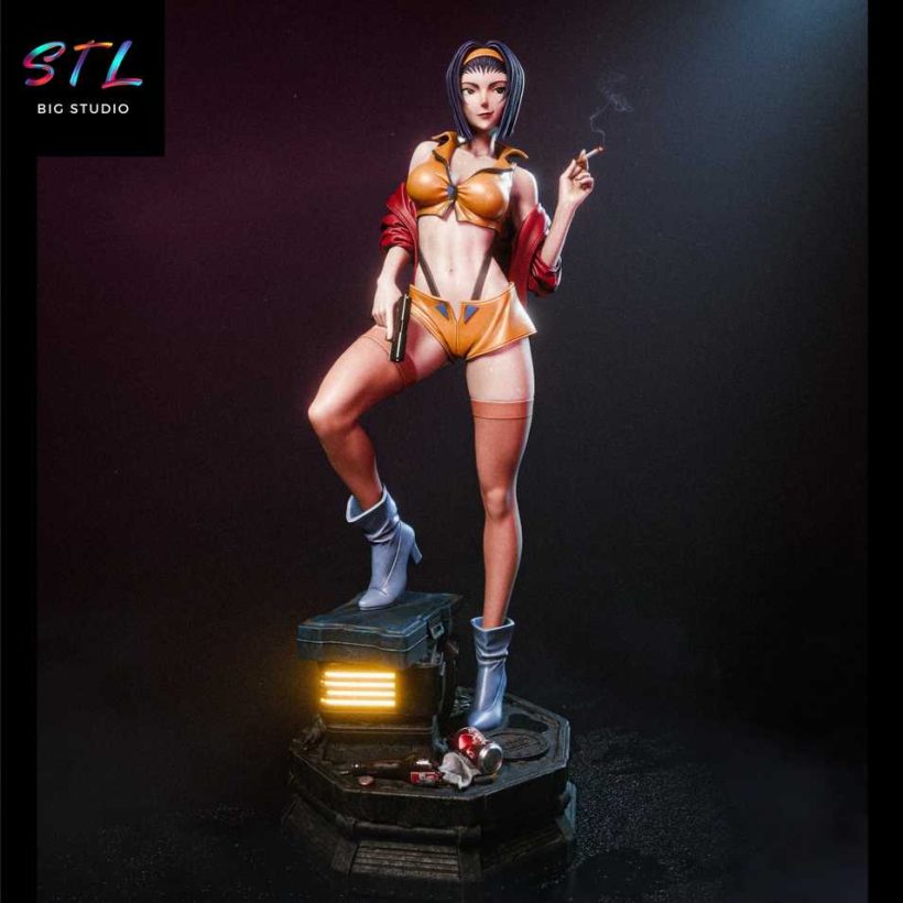 Faye Valentine STL - Cowboy Bebop - 3D Printing Figure
