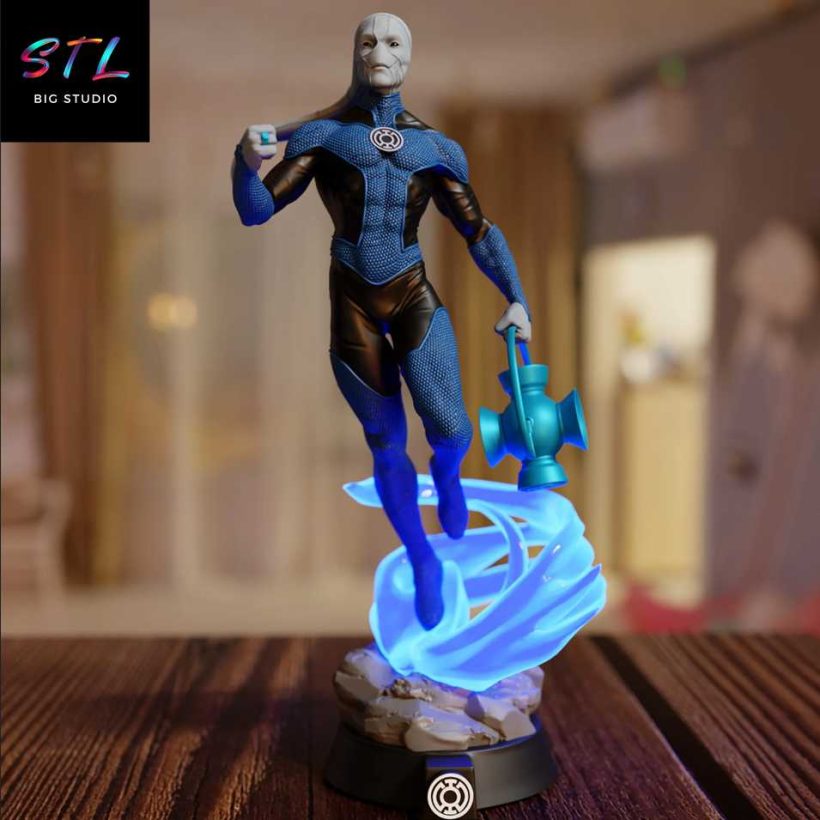Saint Walker STL - Blue Lantern - 3D Printing Figure