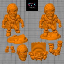 Superman Death Metal Chibi STL - DC Comics - 3D Printing Figure