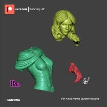 Gamora - 3d stl print files - STL 3D Print Files