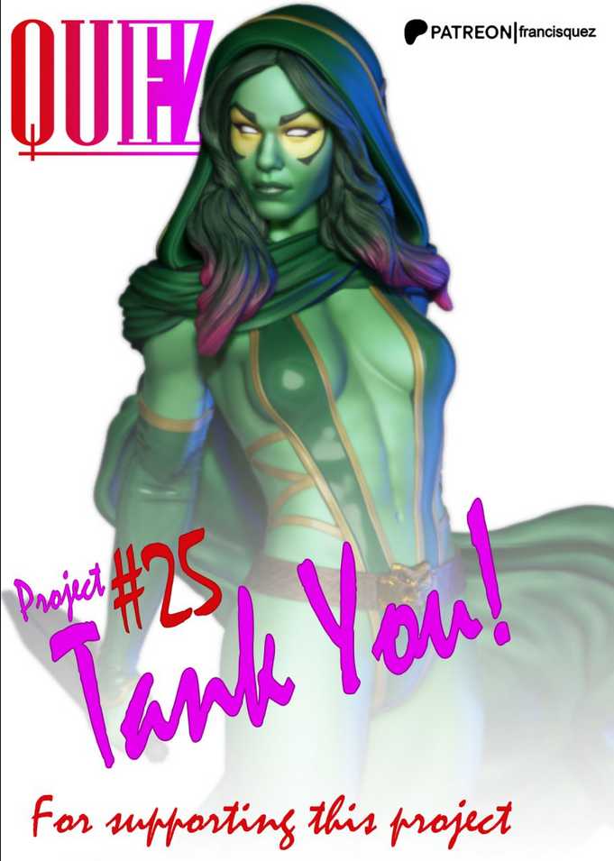 Gamora - 3d stl print files - STL 3D Print Files