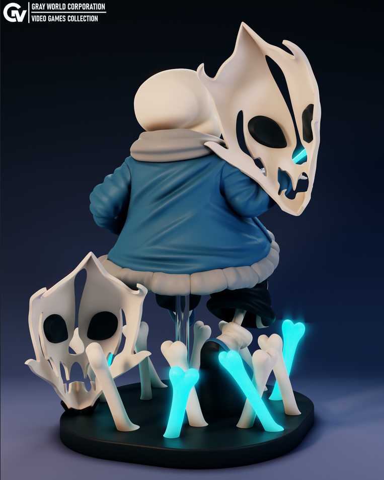 Sans Gaster Halloween - STL 3D Print Files
