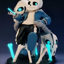 Sans Gaster Halloween - STL 3D Print Files