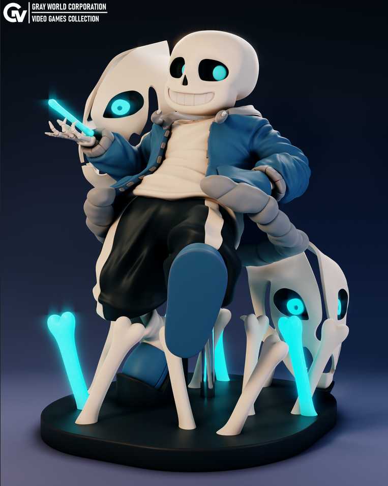 Sans Gaster Halloween - STL 3D Print Files