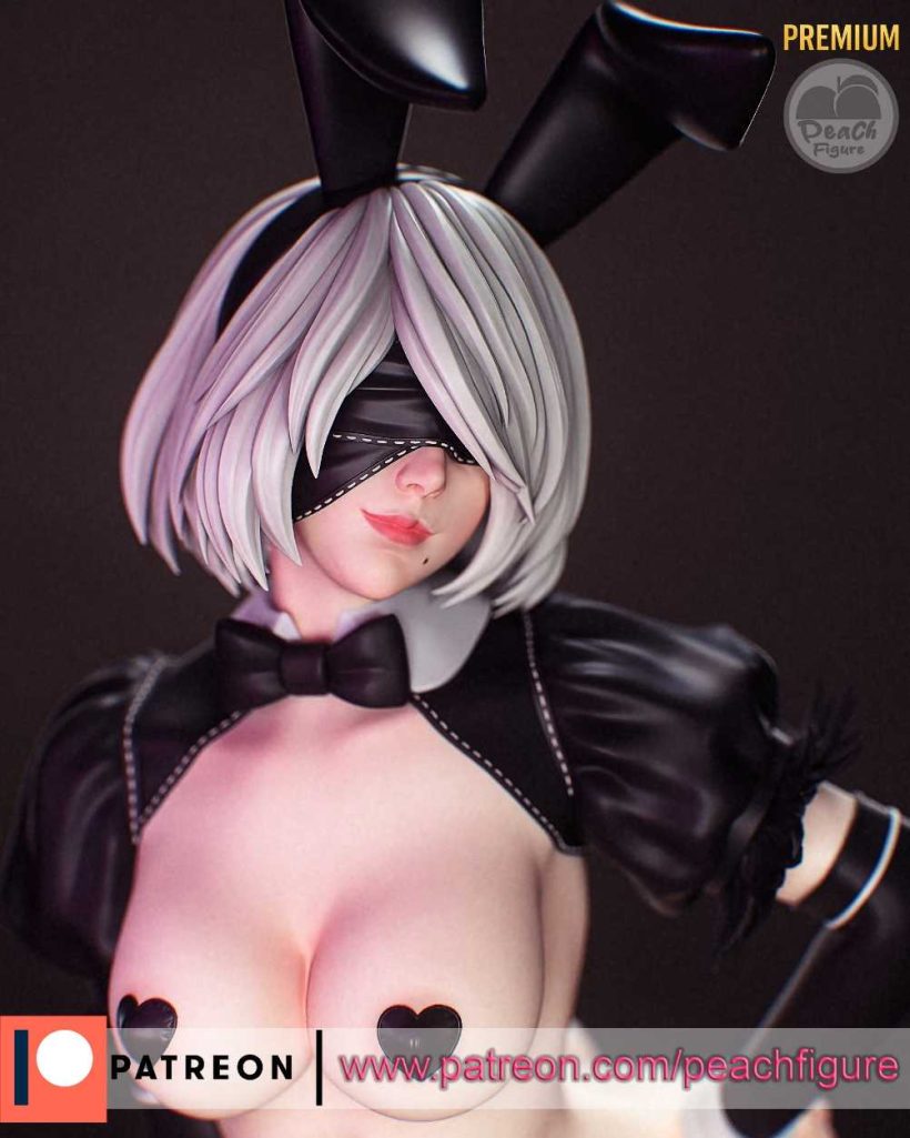 2B Bunny sfw nsfw - STL - STL 3D print files