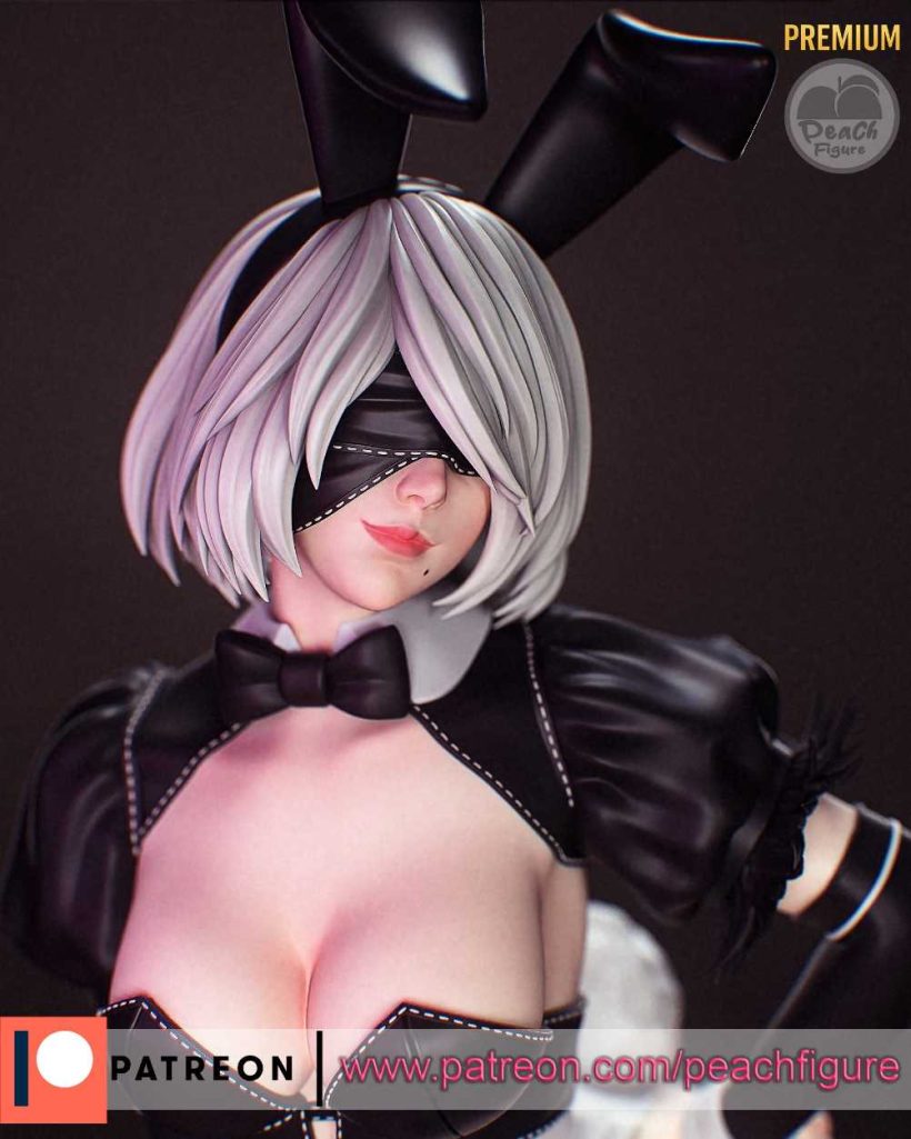 2B Bunny sfw nsfw - STL - STL 3D print files