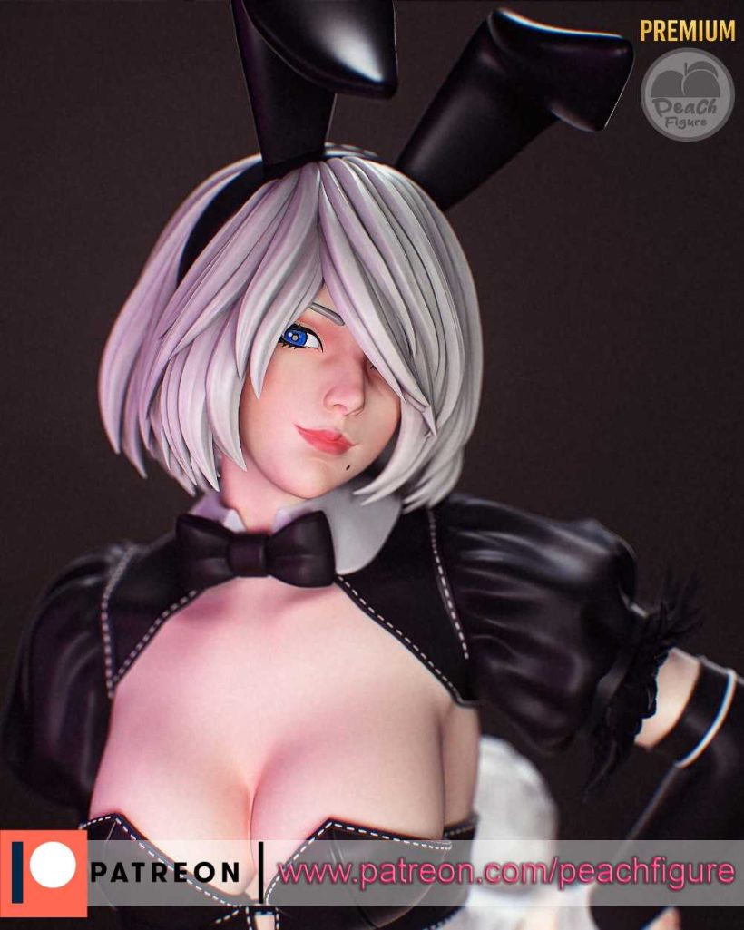 2B Bunny sfw nsfw - STL - STL 3D print files