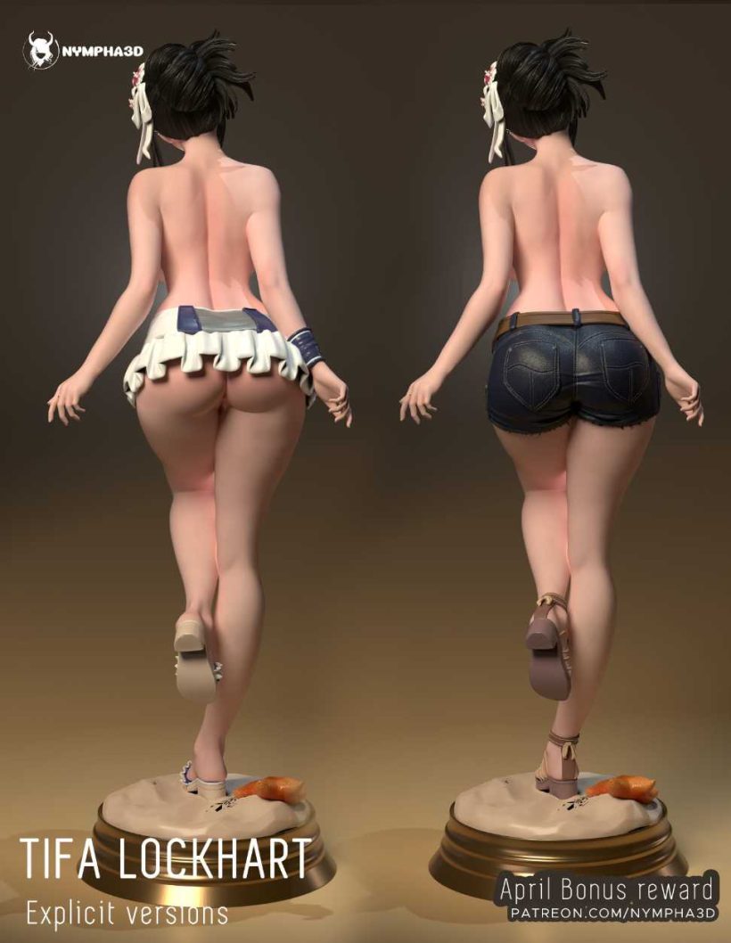 Aerith Tifa Diorama full sfw nsfw - STL - STL 3D print files