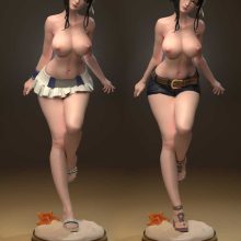 Aerith Tifa Diorama full sfw nsfw - STL - STL 3D print files