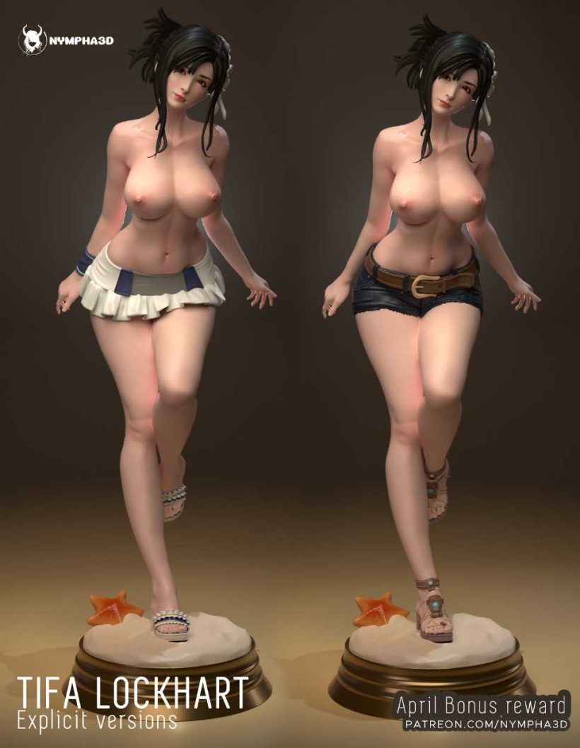 Aerith Tifa Diorama full sfw nsfw - STL - STL 3D print files