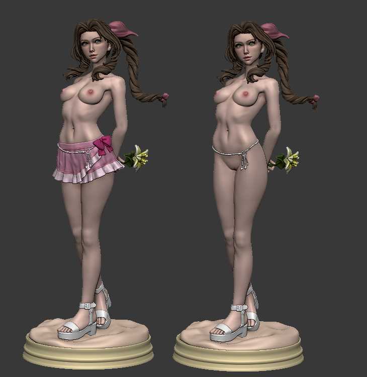 Aerith Tifa Diorama full sfw nsfw - STL - STL 3D print files