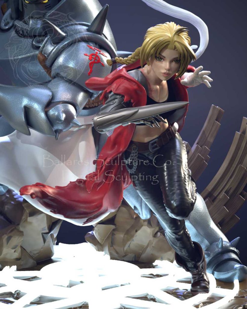 Alphonse And Edward Elric Female - STL 3D print files
