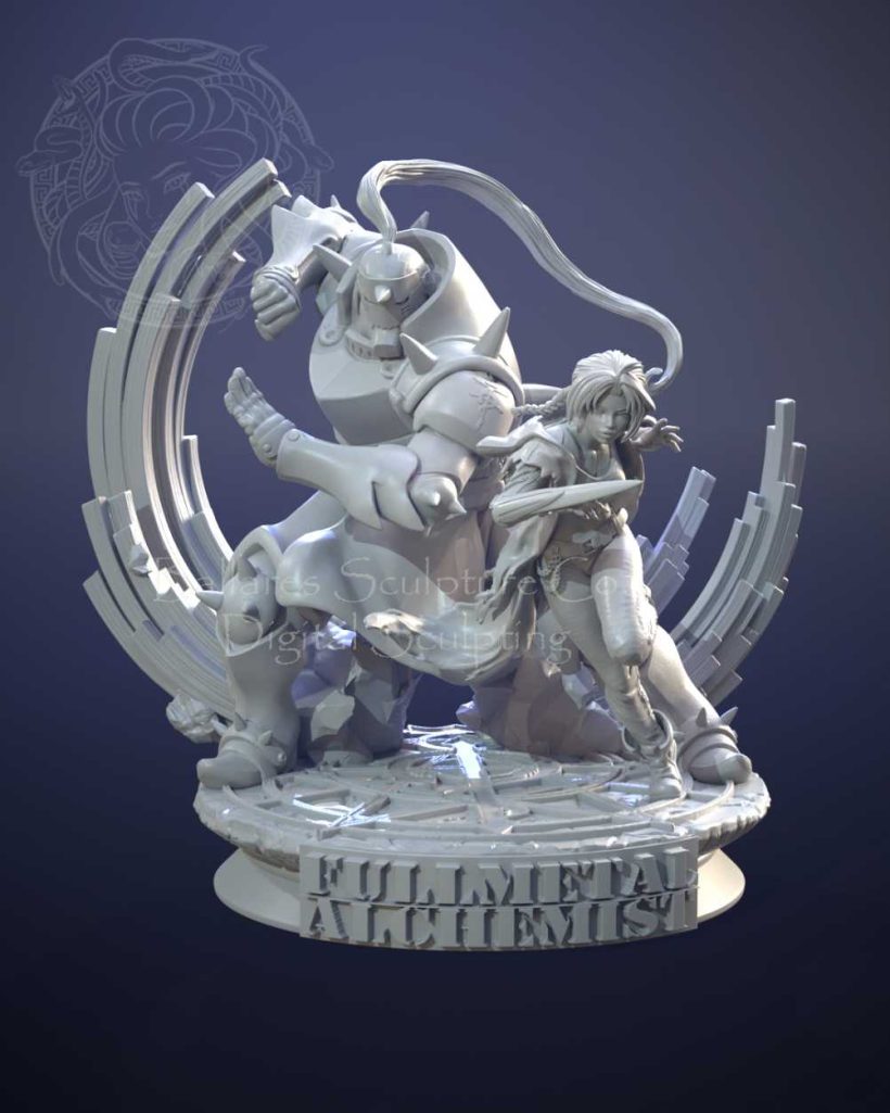 Alphonse And Edward Elric Female - STL 3D print files
