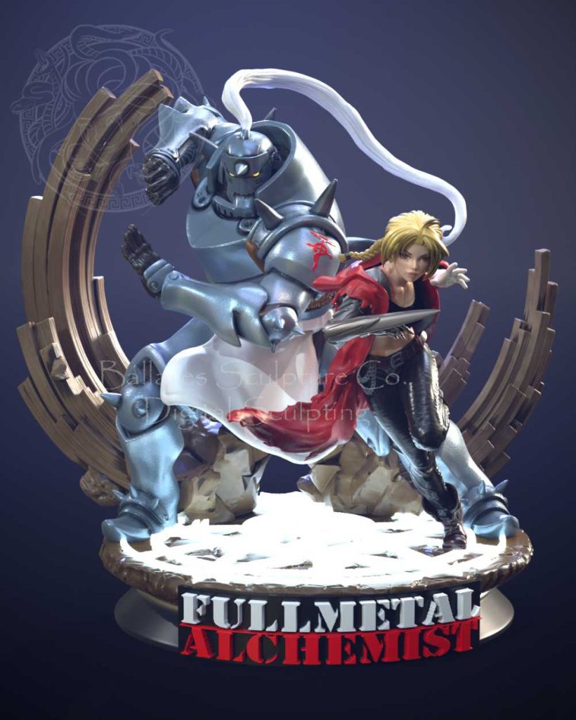 Alphonse And Edward Elric Female - STL 3D print files