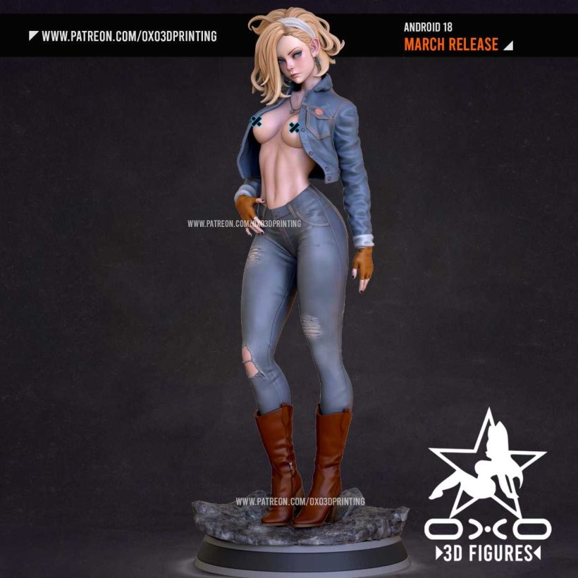 Android 18 Sexy - STL 3D print files