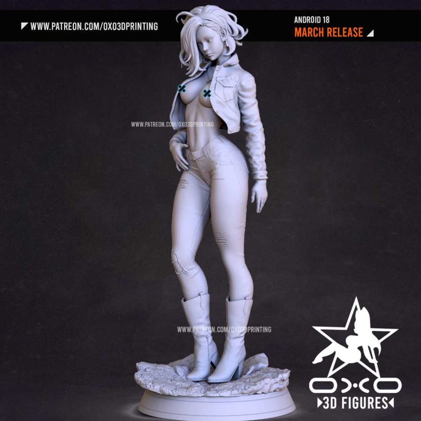 Android 18 Sexy - STL 3D print files