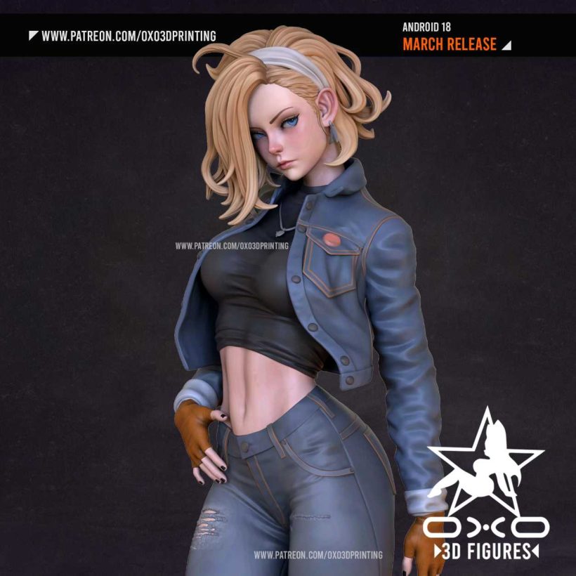 Android 18 Sexy - STL 3D print files