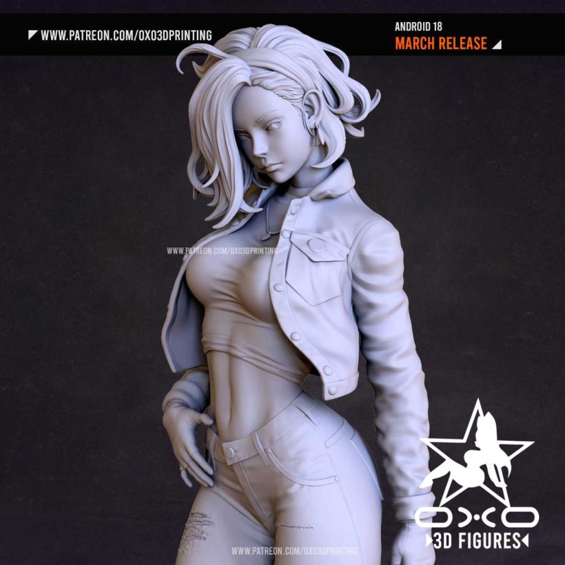 Android 18 Sexy - STL 3D print files