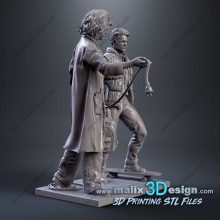 Back To The Future Marty And Doc And Delorean - STL 3D print files
