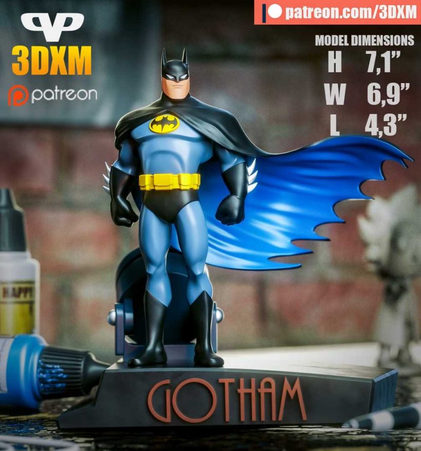 Batman Animated Series Style - STL 3D print files