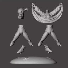 Bulma Flashes Master Roshi - STL 3D print files