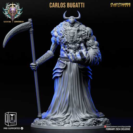 Carlos Bugatti - STL 3D print files