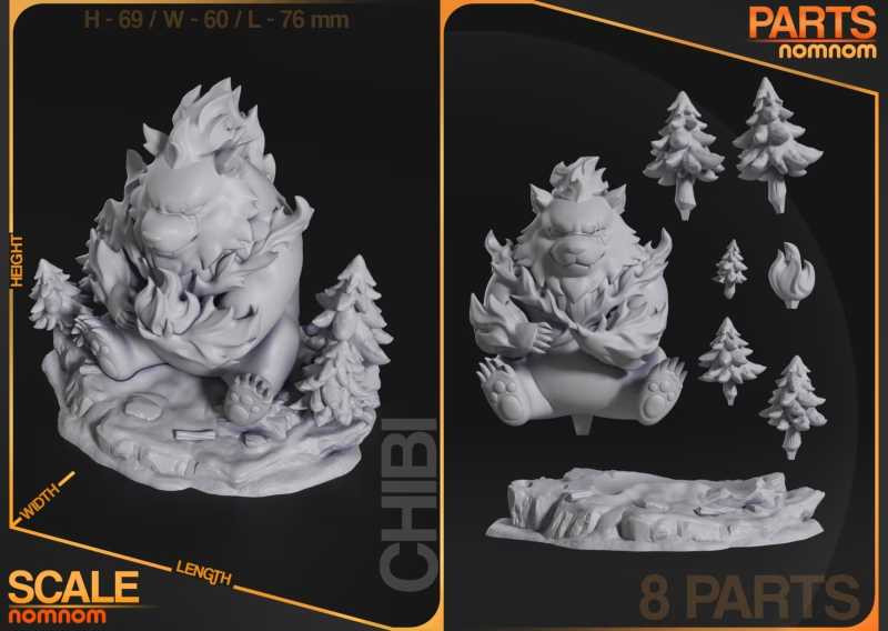 Chibi Tank - Solo Leveling - STL 3D print files