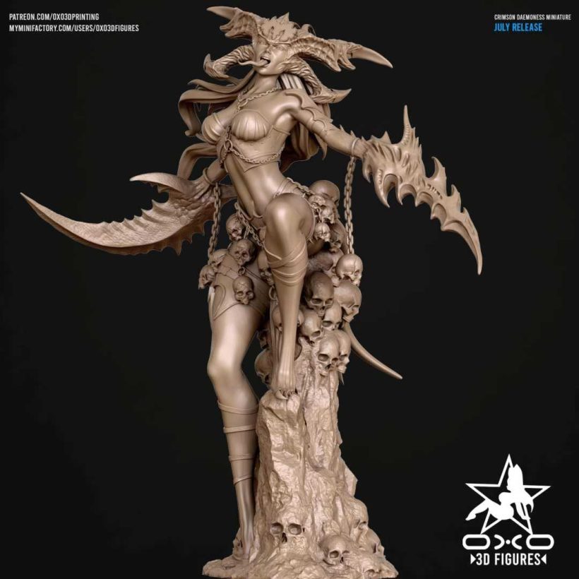 Crimson Daemoness - sfw - nsfw - STL - STL 3D print files