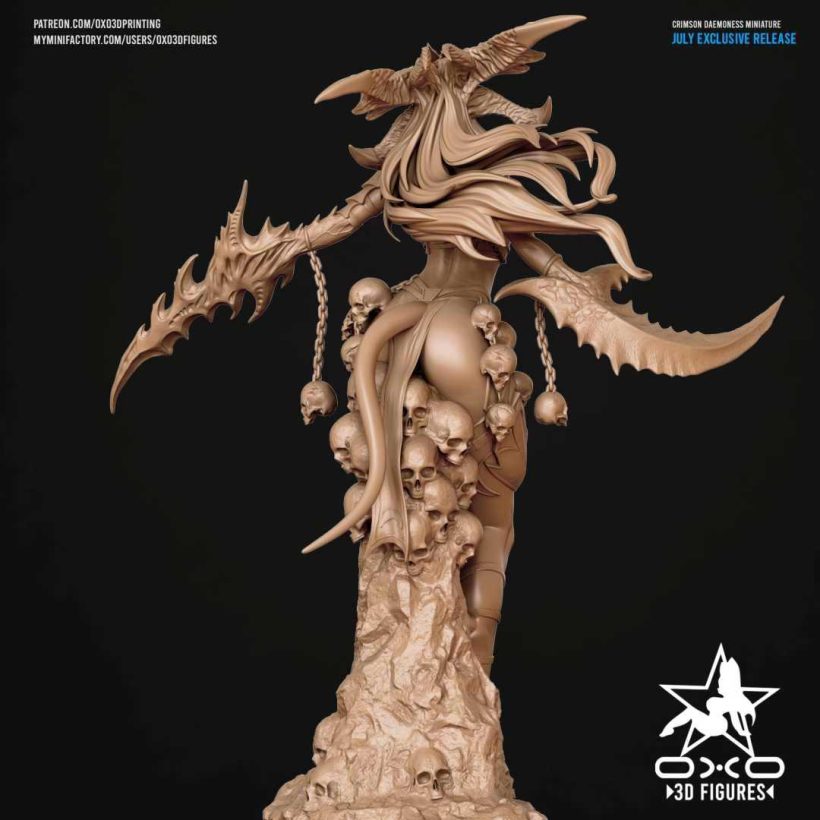 Crimson Daemoness - sfw - nsfw - STL - STL 3D print files