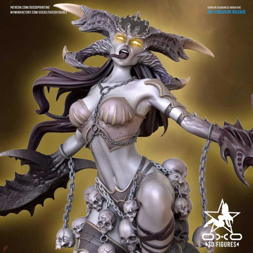 Crimson Daemoness - sfw - nsfw - STL - STL 3D print files