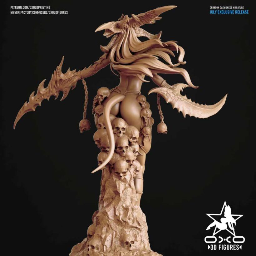 Crimson Daemoness - sfw - nsfw - STL - STL 3D print files