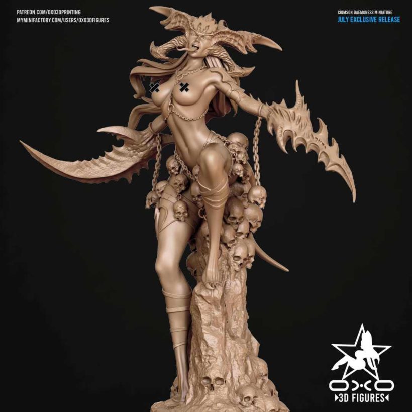 Crimson Daemoness - sfw - nsfw - STL - STL 3D print files