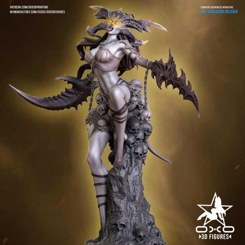 Crimson Daemoness - sfw - nsfw - STL - STL 3D print files