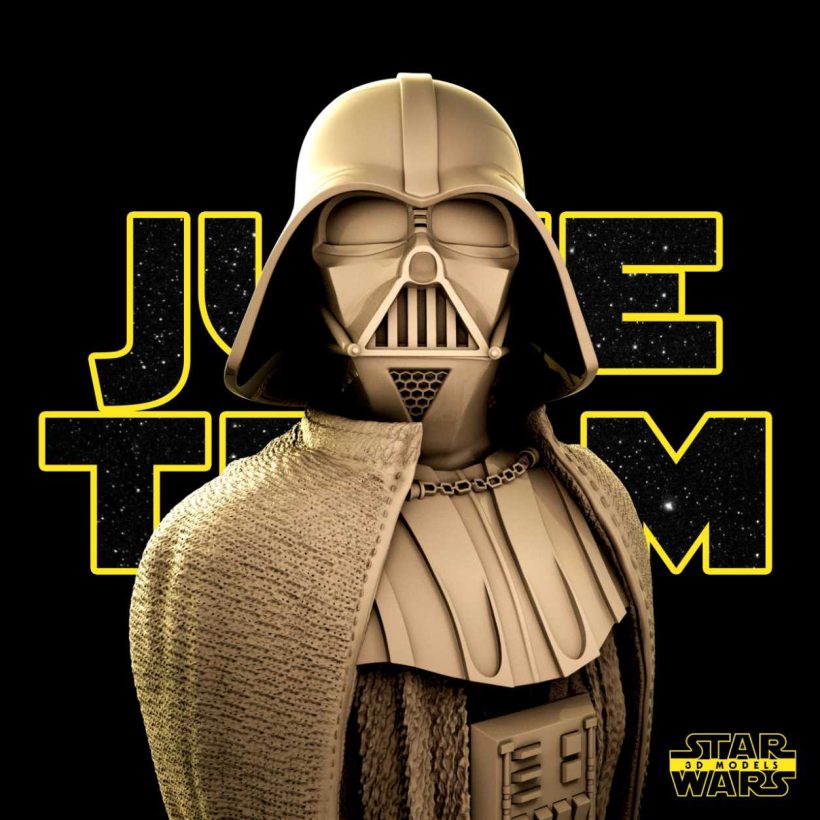 Darth Vader Bust Star Wars Verified - STL 3D print files