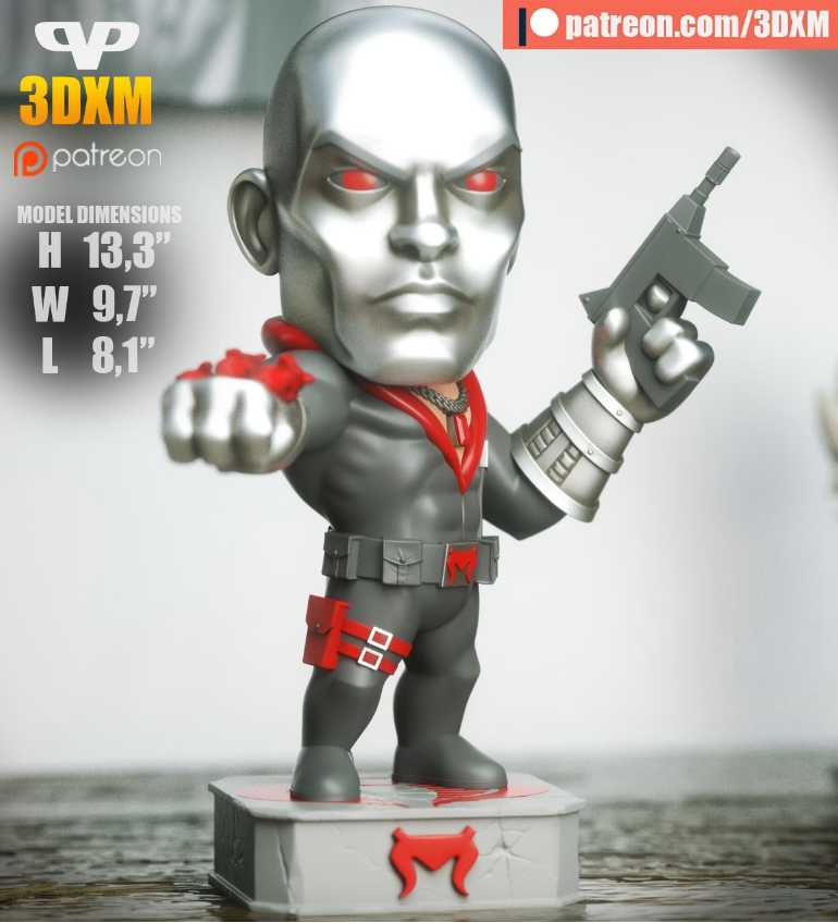 Destro Chibi - STL 3D print files