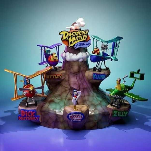 Dick Dastardly & Muttley in their Flying Machines - STL 3D print files