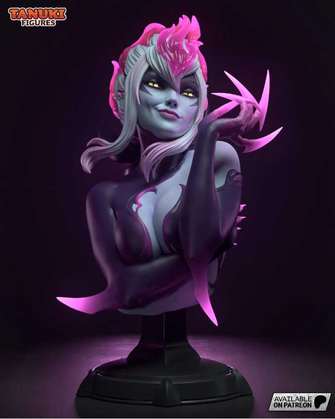 Evelynn Busto League Of Legend - STL 3D print files
