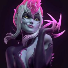 Evelynn Busto League Of Legend - STL 3D print files