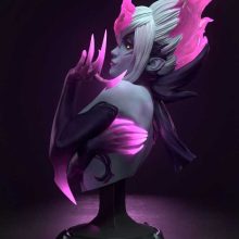Evelynn Busto League Of Legend - STL 3D print files