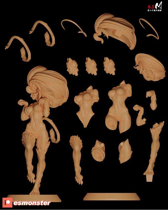 Felicia Darkstalkers full sfw nsfw - STL 3D print files