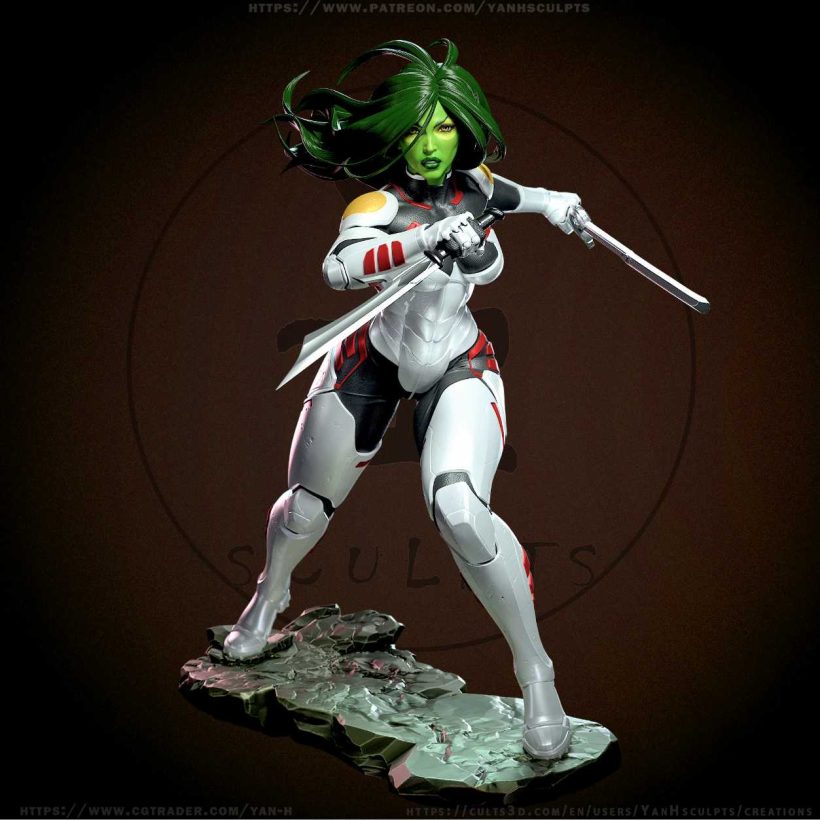 Gamora sfw nsfw - STL - STL 3D print files