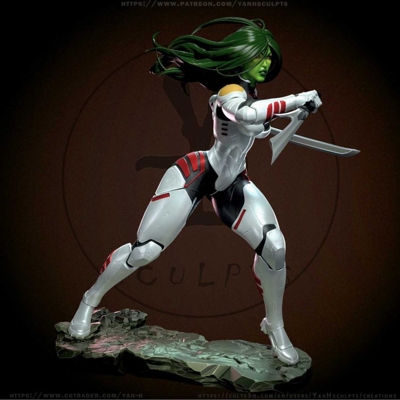 Gamora sfw nsfw - STL - STL 3D print files