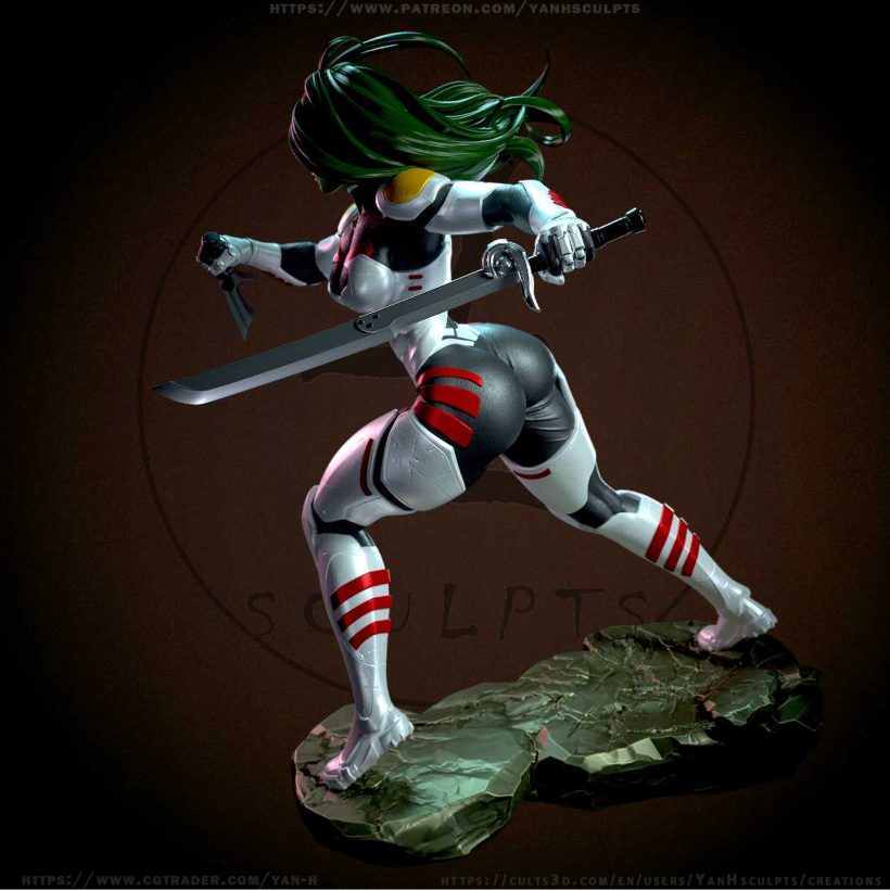 Gamora sfw nsfw - STL - STL 3D print files