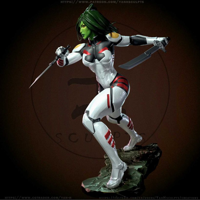 Gamora sfw nsfw - STL - STL 3D print files